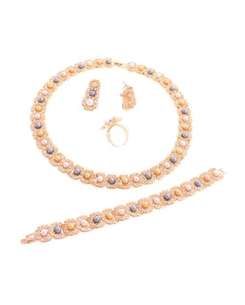 Gold Plated Necklace Set