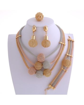 Gold Plated Necklace Set