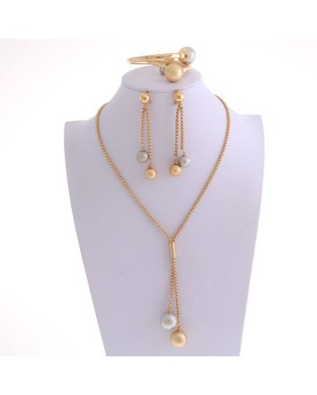 Gold Plated Necklace Set