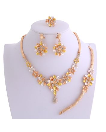 Gold Plated Necklace Set