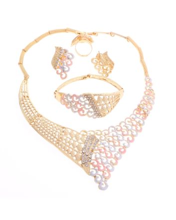 Gold Plated Necklace Set