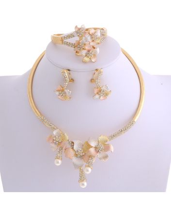 Gold Plated Necklace Set