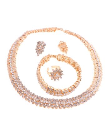 Silver Plated Necklace Set
