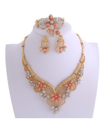 Gold Plated Necklace Set