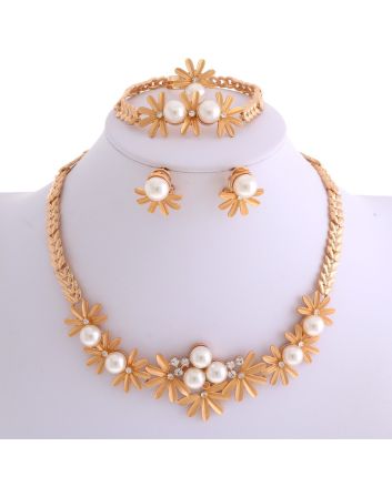 Gold Plated Necklace Set