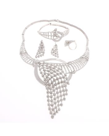 Silver Plated Necklace Set