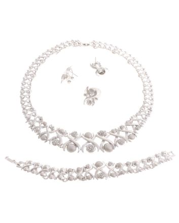 Silver Plated Necklace Set