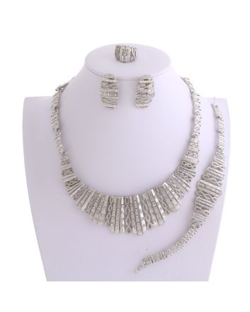 Silver Plated Necklace Set