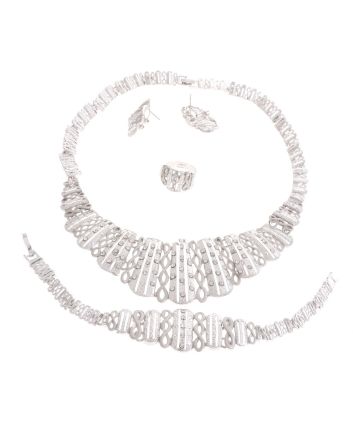 Silver Plated Necklace Set
