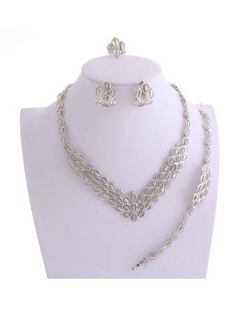 Silver Plated Necklace Set