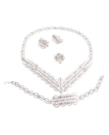 Silver Plated Necklace Set