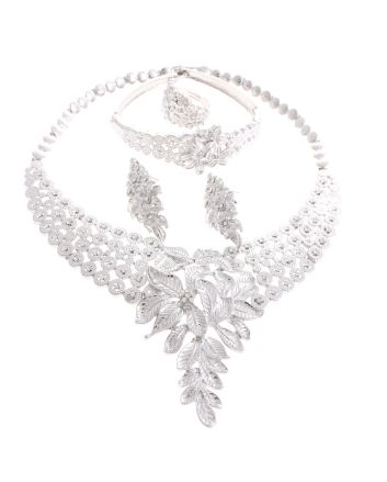 Silver Plated Necklace Set