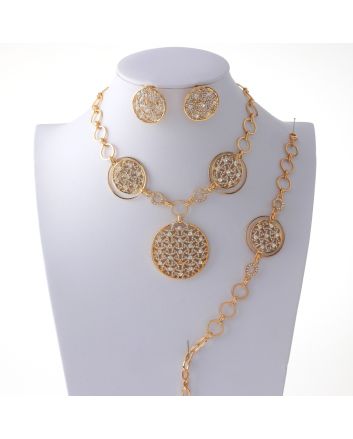 Gold Plated Necklace Set
