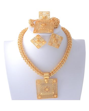 Gold Plated Necklace Set