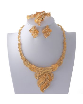 Gold Plated Necklace Set