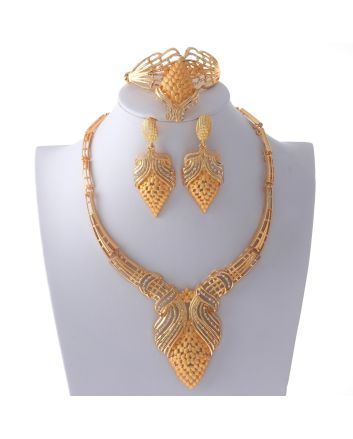 Gold Plated Necklace Set