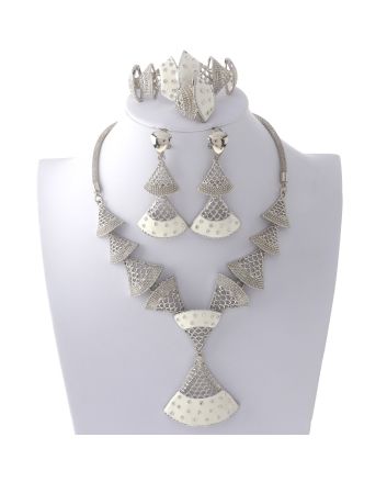 Silver Plated Necklace Set