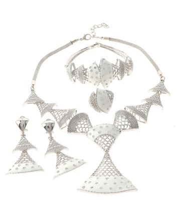 Silver Plated Necklace Set