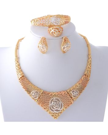 Gold Plated Necklace Set