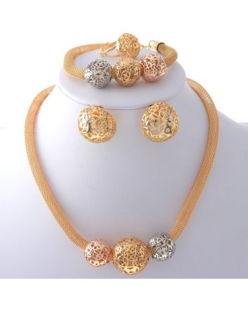 Gold Plated Necklace Set