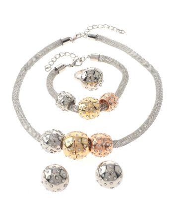 Silver Plated Necklace Set