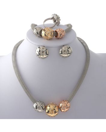 Silver Plated Necklace Set