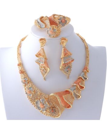 Gold Plated Necklace Set