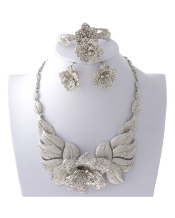 Silver Plated Necklace Set