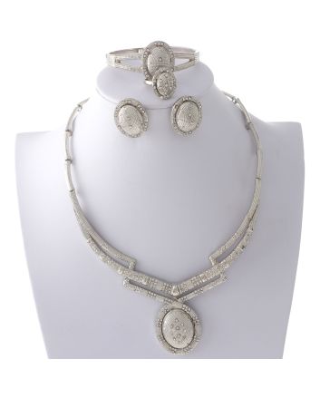 Silver Plated Necklace Set
