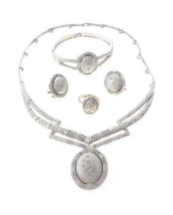 Silver Plated Necklace Set