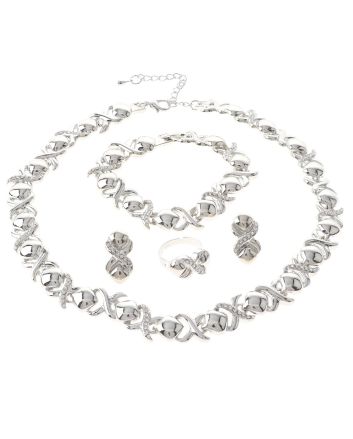 Silver Plated Necklace Set