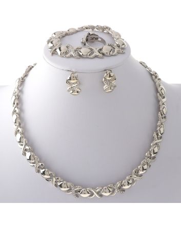 Silver Plated Necklace Set