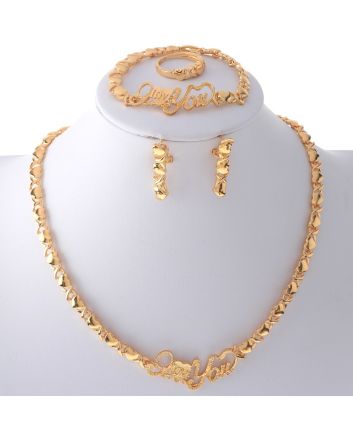 Gold Plated Necklace Set
