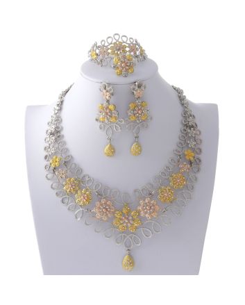 Silver Plated Necklace Set