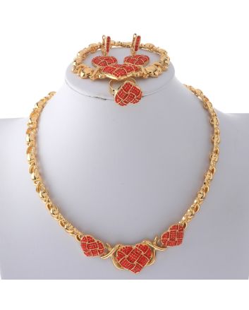 Gold Plated Necklace Set
