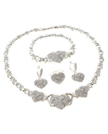 Silver Plated Necklace Set