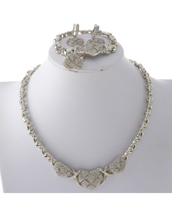 Silver Plated Necklace Set
