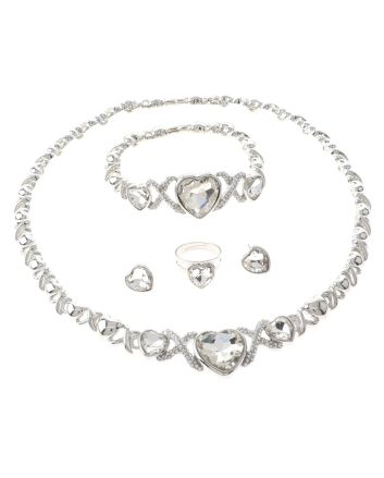 Silver Plated Necklace Set
