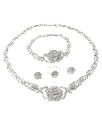 Silver Plated Necklace Set