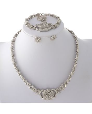 Silver Plated Necklace Set