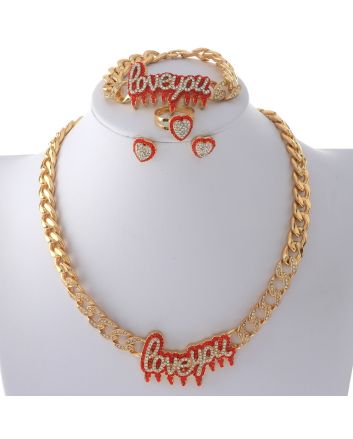 Gold Plated Necklace Set