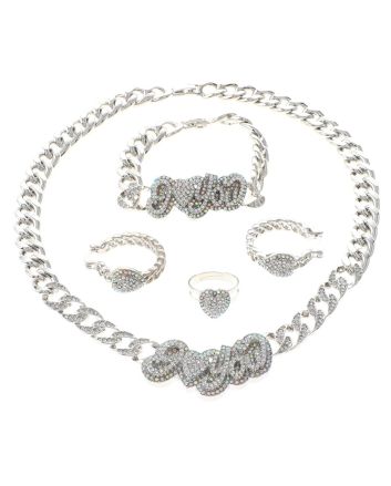 Silver Plated Necklace Set