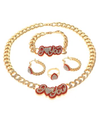 Gold Plated Necklace Set