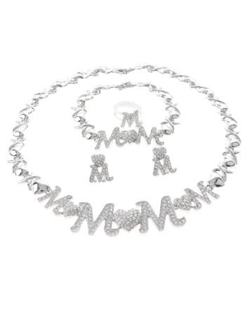 Silver Plated Necklace Set