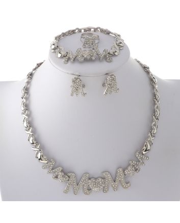 Silver Plated Necklace Set