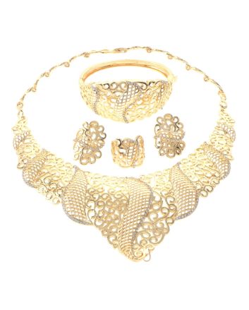 Gold Plated Necklace Set
