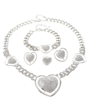 Silver Plated Necklace Set