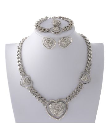 Silver Plated Necklace Set