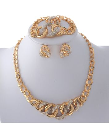 Gold Plated Necklace Set