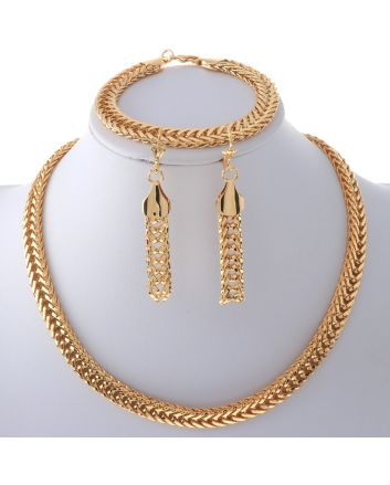 Gold Plated Necklace Set